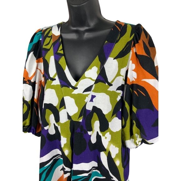 For Cynthia women’s dress Med 40 chest  36 ‘ long Linen / viscose - Picture 2 of 16